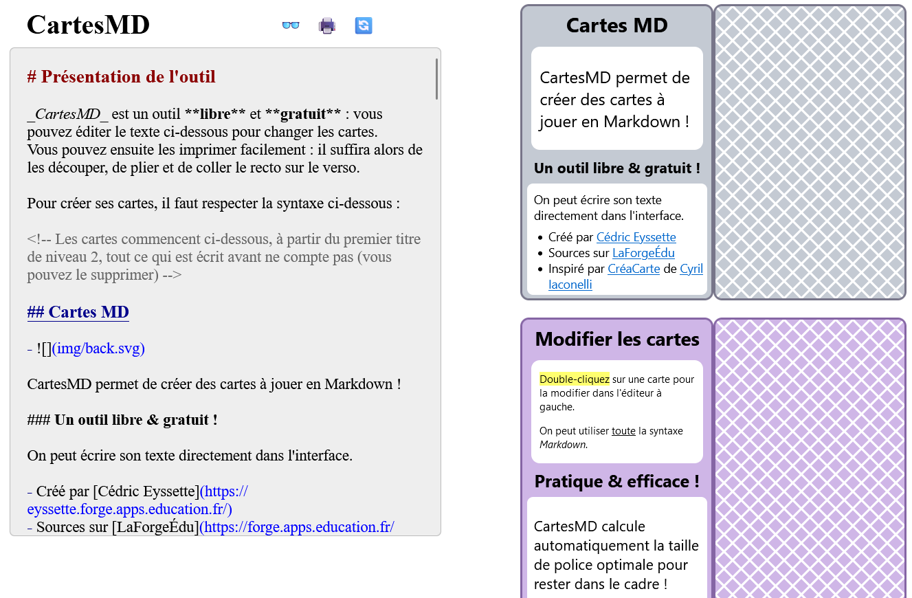 Copie d'écran de CodiMD